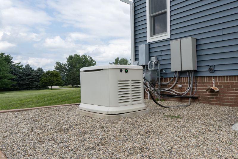 Generator Powering a Home During a Storm