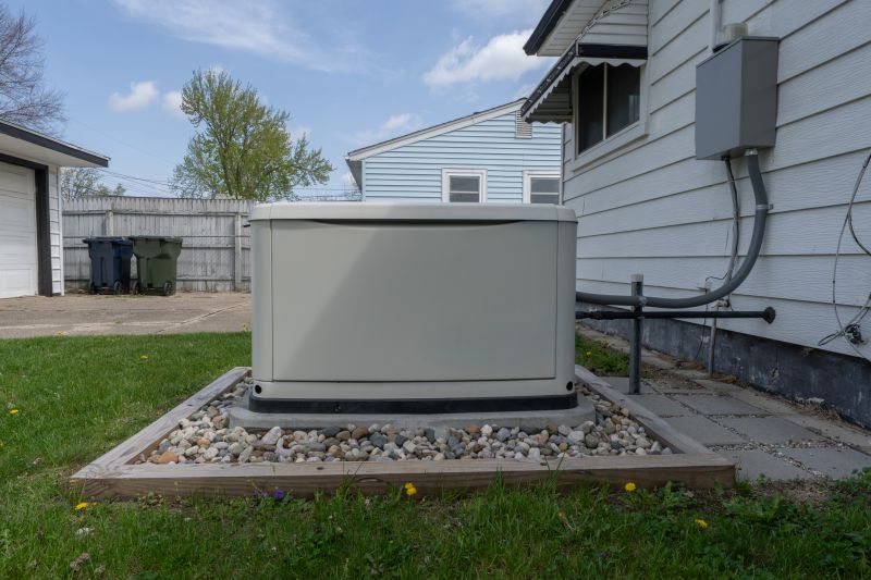 Generator Installed Near a Home